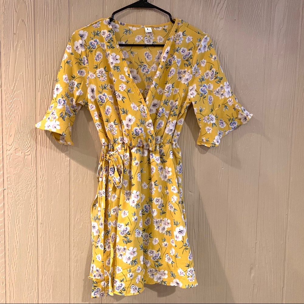 Yellow Floral Romper